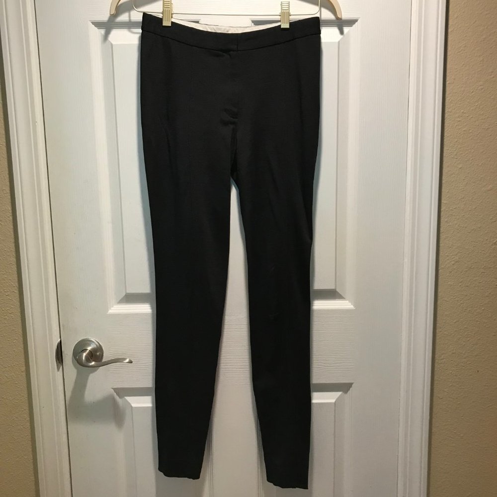 Acne Black Pants with Rose-Gold Zippers at Ankle
